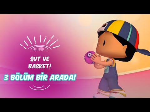 Pepee - Şut ve Basket! 🏀🧑 Leliko ve Pisi İle 3 Bölüm Bir Arada | Düşyeri