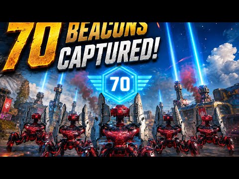 70 Beacons in 4 Matches… Guess How Many Wins 😂 | ECU FANg | War Robots [WR]
