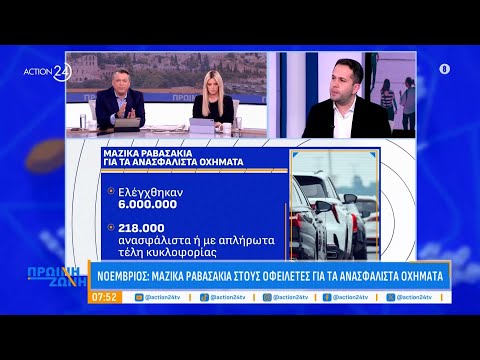 Μαζικά ραβασάκια για τα ανασφάλιστα οχήματα Μαζικά ραβασάκια για τα ανασφάλιστα οχήματα