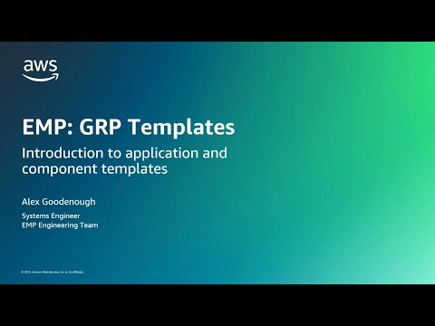 AWS EMP GRP - Application and Component Templates | Amazon Web Services