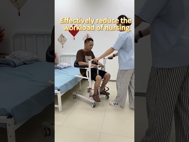 Product Link in Bio ( # 2309 ) ▶️4-in-1 Shower & Transport Hydraulic Patient Lift Nursing Chair