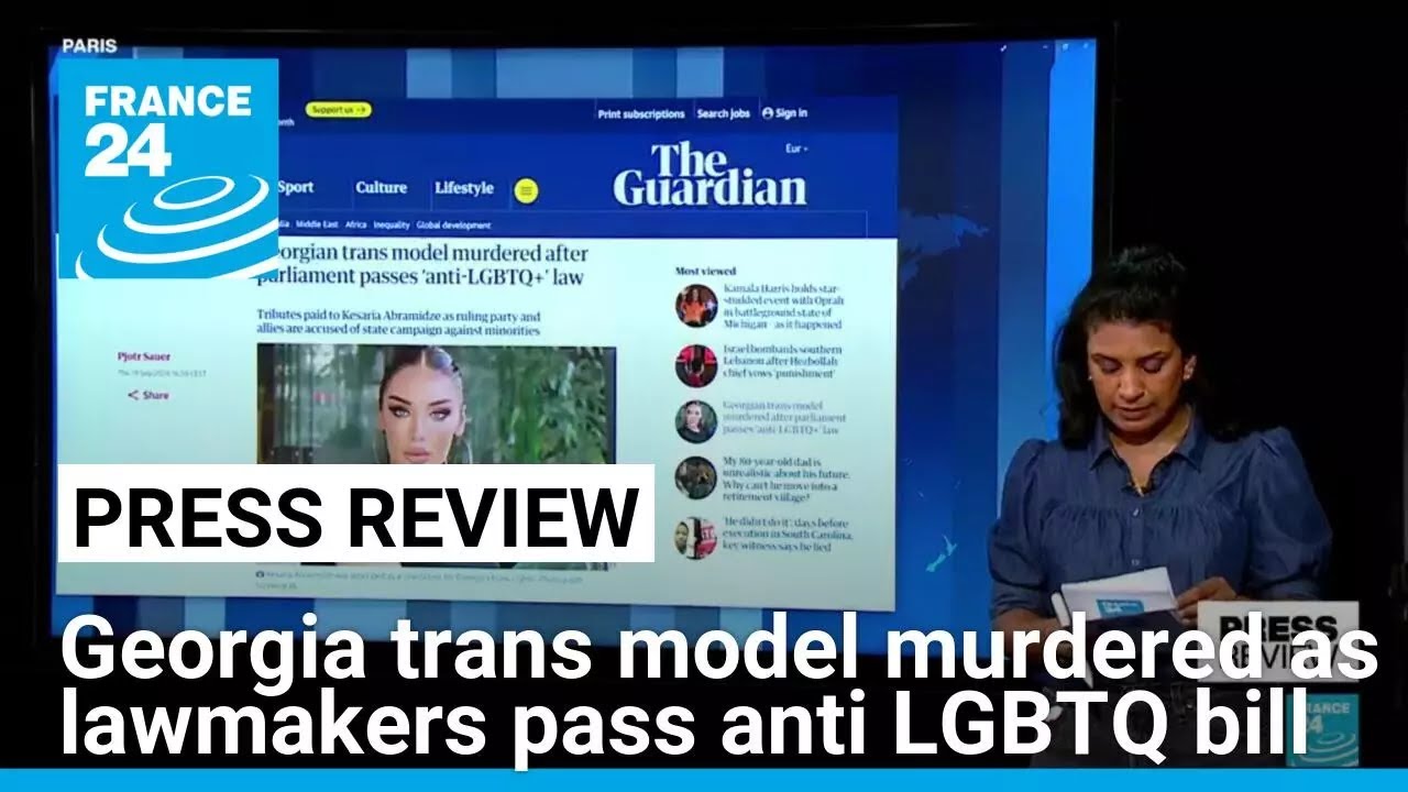 In Georgia, a transgender model is murdered just after parliament passes anti LGBTQ bill