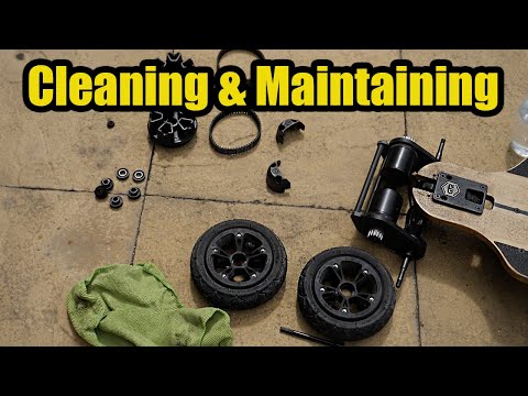 How we clean and maintain our belt drive electric skateboards  - Do's and Don't eskate maintenance