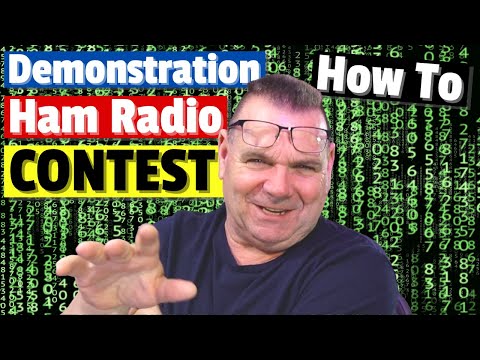 How to Operate in a Ham Radio Contest - Demo