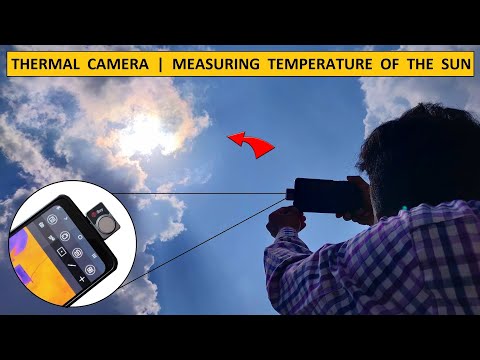 FINDING TEMPERATURE OF THE SUN with InfiRay P2 Thermal Camera