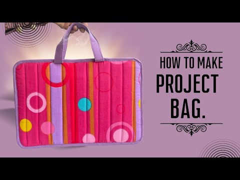How to make project bag / document folder