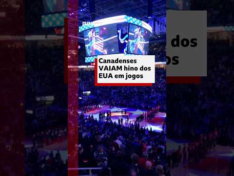 Trump ordena tarifas sobre Canadá, e hino americano é vaiado em jogos esportivos #bbcnewsbrasil