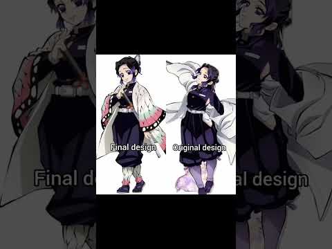 Their final design vs their original design #anime #demonslayer #kny #akaza #kanao #nezukochan #fyp