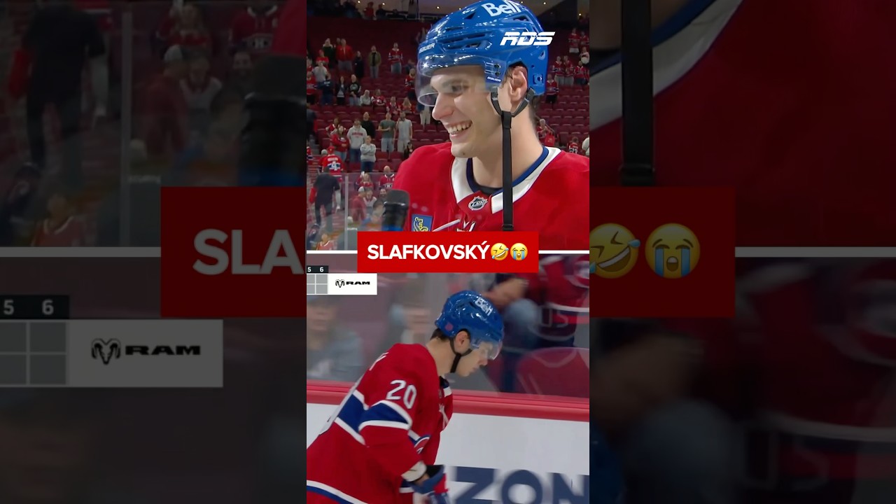 « Je crois que le bâton était cassé. » - Juraj Slafkovský 🤣😭
