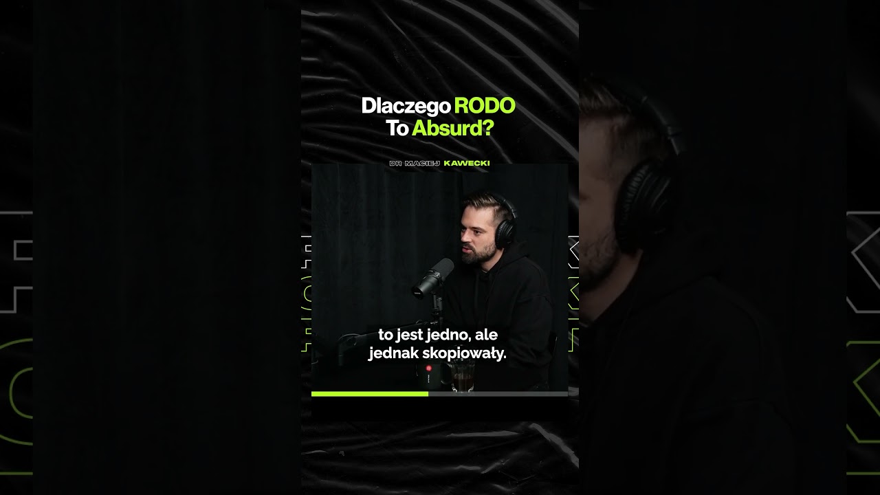 Dlaczego RODO To Absurd? – ft. dr Maciej Kawecki @MK_ThisIsIT