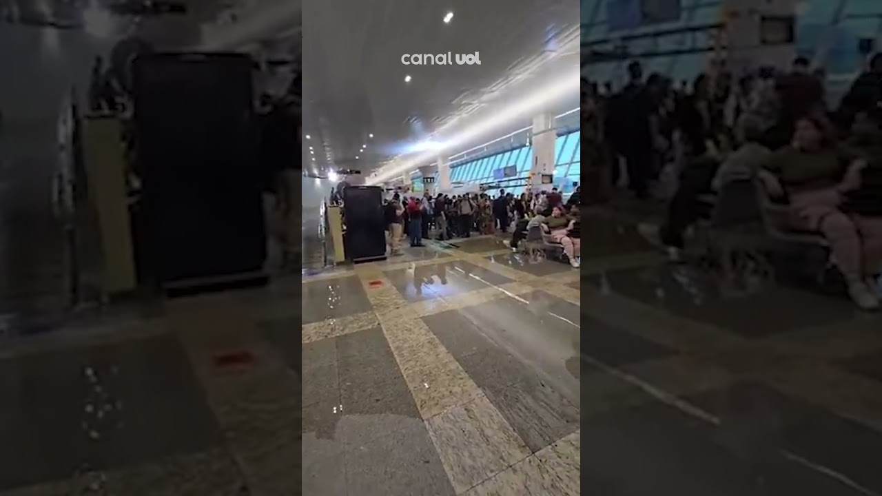Aeroporto de Belém alaga e tem goteiras faltando 3 meses para COP30 veja vídeo