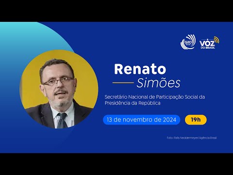 RENATO SIMÕES, SGPR: SECRETÁRIO NACIONAL DE PARTICIPAÇÃO SOCIAL