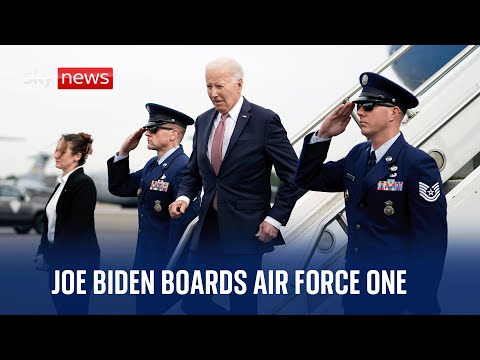 Watch live: US President Joe Biden boards Air Force One ahead of Pennsylvania visit
