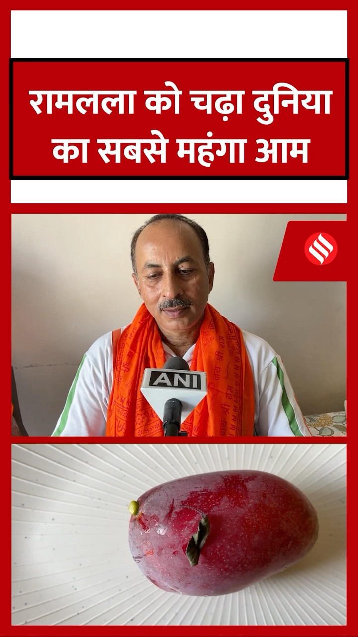 रामलला को दुनिया के सबसे महंगे आमों में शामिल जापानी मियाजाकी आम किया गया अर्पित।#jansatta #ramm