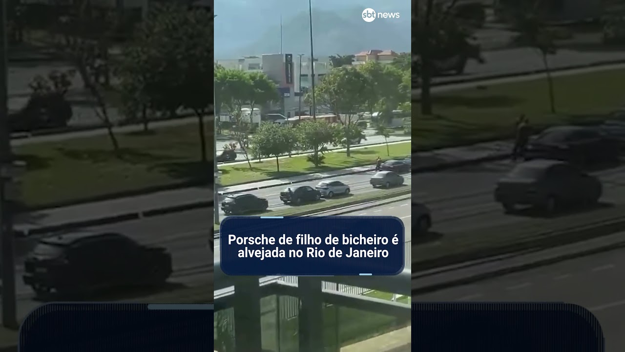 Porsche de filho de bicheiro é alvejada no Rio de Janeiro
