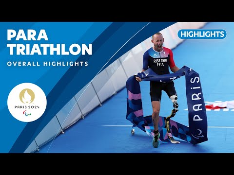 Para Triathlon Highlights | Paris 2024 Paralympic Games ❤️💙💚