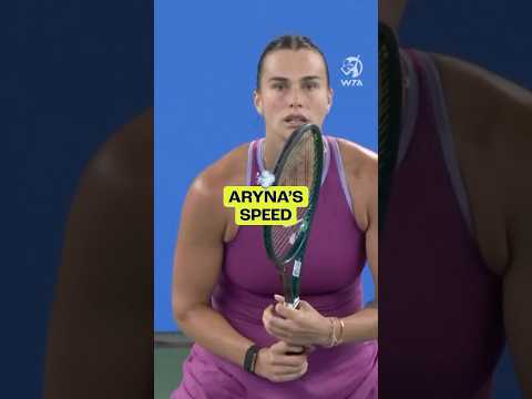 Aryna Sabalenka showing off her speed and anticipation in Wuhan ⚡️ #WTA #tennis #shorts