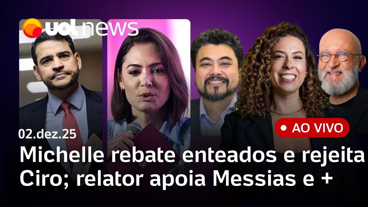 Michelle rebate filhos de Bolsonaro e rejeita Ciro; STF: relator apoia Messias; Maduro ignora Trump