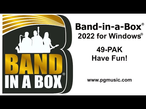 Band-in-a-Box® 2022 for Windows® - 49-PAK Overview