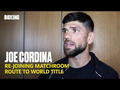 Joe Cordina On Re-Joining Matchroom & World Title Charge
