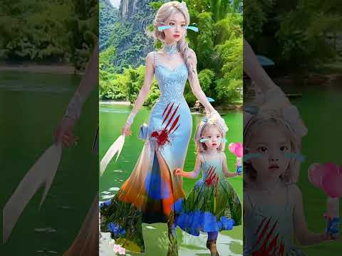 beautiful mom 💟 beautiful girl 😍 #viral #meow #cartoon #meowszone #trending #meaw #animation 🥹