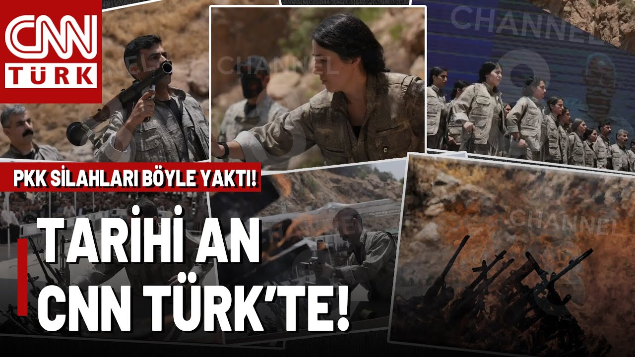 SON DAKİKA 🚨PKK Silahları Yaktı, O Tarihi Görüntüler CNN TÜRK Ekranlarında!
