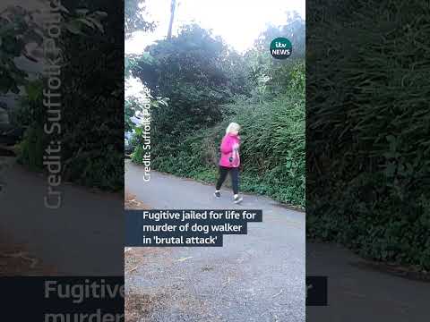 Fugitive jailed for life of dog walker in ‘brutal attack’ #itvnews