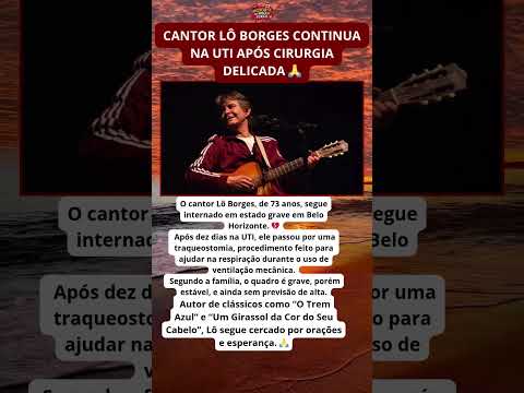 Lô Borges passa por traqueostomia e segue na UTI em BH 🙏