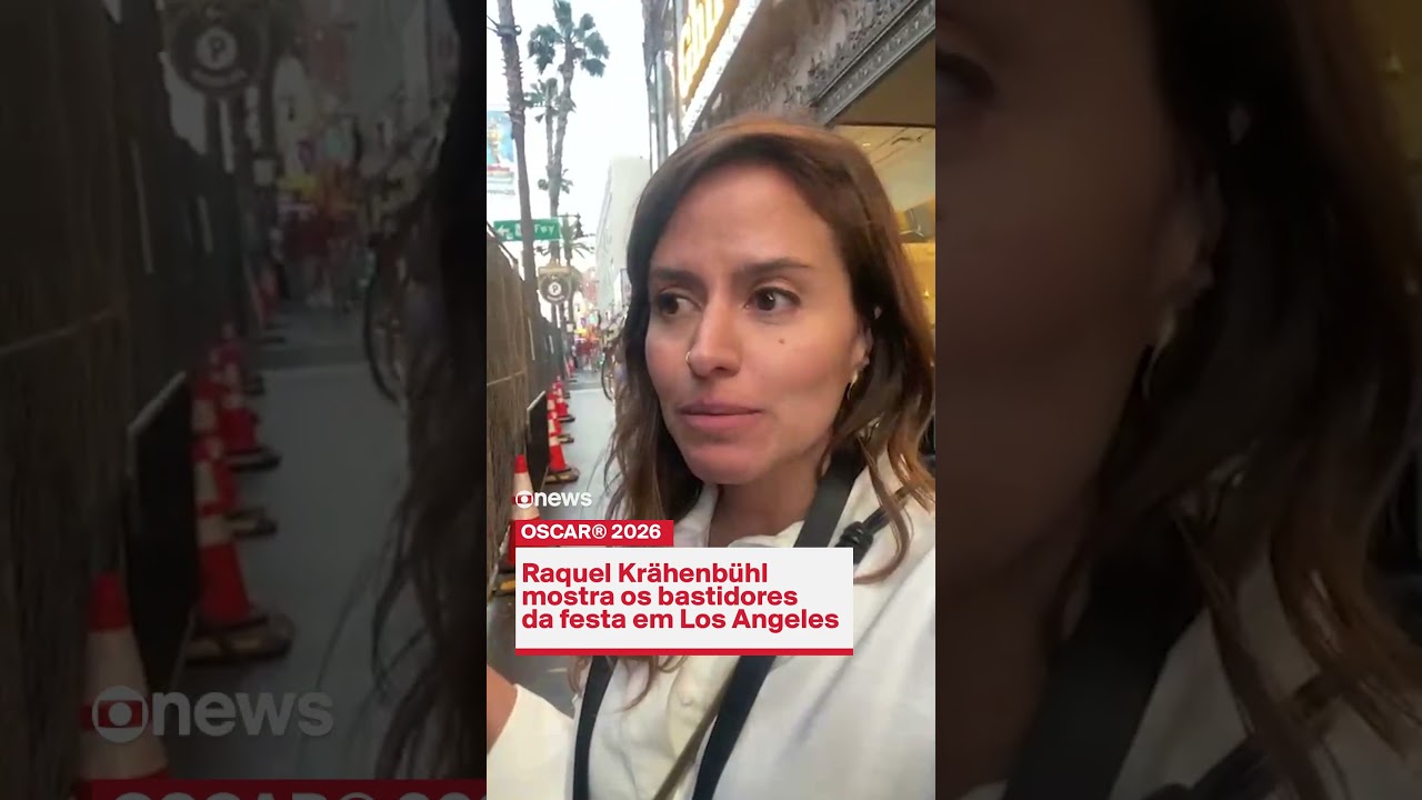 Raquel Krähenbühl registra os bastidores do Oscar 2026 e por onde turistas tentam acompanhar a festa