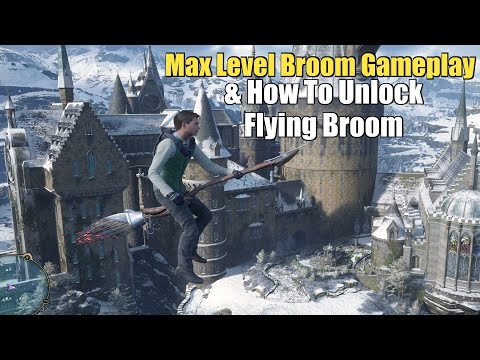 Hogwarts Legacy – How To Get Flying Broom & Fully Upgraded Broom Gameplay (4K 60FPS) 2023