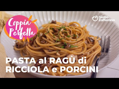 PASTA al RAGÙ di RICCIOLA e PORCINI SECCHI🍄🍝😋 #adv