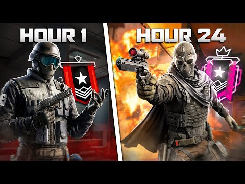 What Rank Can a Siege BEGINNER Reach in 24 Hours...