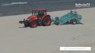 Gmina Władysławowo zakupiła nową, wysokiej jakości, maszynę do oczyszczania piasku na plaży. Zbiera