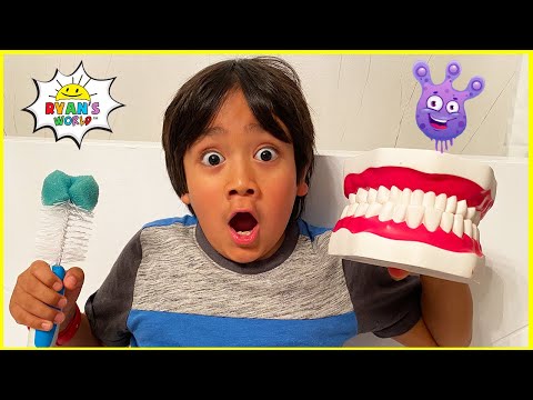 Ryan learns why do we brush our teeth! | Educational Video for Kids
