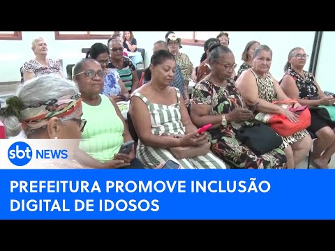 Inclusão digital de idosos é tema de curso no interior do ES | #SBTNewsnaTV (10/06/2023)