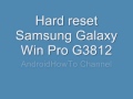 How to hard reset Samsung Galaxy Win Pro G3812 and enter Recovery mode