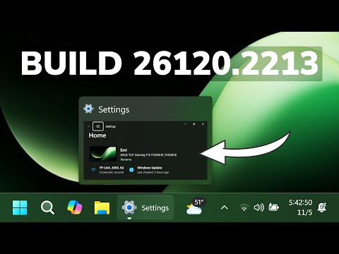 New Windows 11 Build 26120.2213 – New Taskbar Change, Start Menu, File Explorer, and Fixes (Dev)