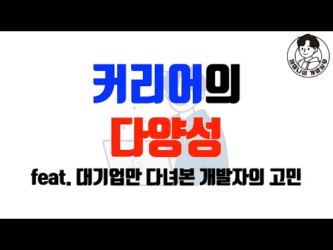 개발자 커리어의 다양성 feat. 대기업만 다녀본 개발자의 고민