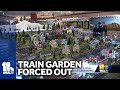 Holiday train garden without home due to rent increase at mall