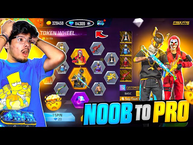 FREE FIRE I GOT ALL RARE NEW EMOTES AND BUNDLES IN 90% OFF POOR TO RICH -GARENA FREE FIRE