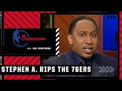 Stephen A. SOUNDS OFF on the 76ers: CLEAN UP YOUR ACT! | NBA Countdown video clip 