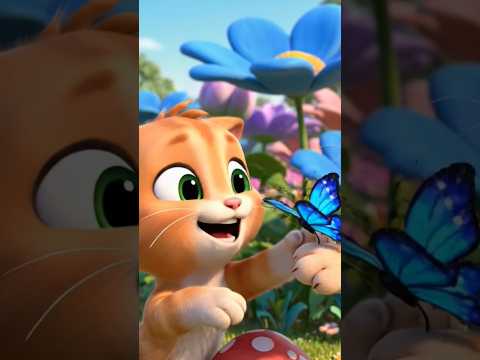 Cat and butterfly ________#ai #cat #shortvideos #viralvideo #cute #animals #youtubeshorts