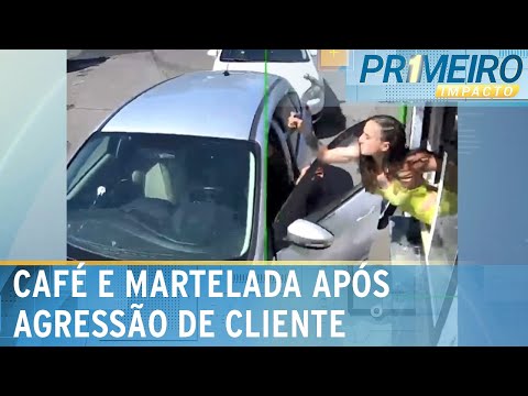 Garçonete reage a marteladas a agressão de cliente nos EUA | Primeiro Impacto (19/06/24)