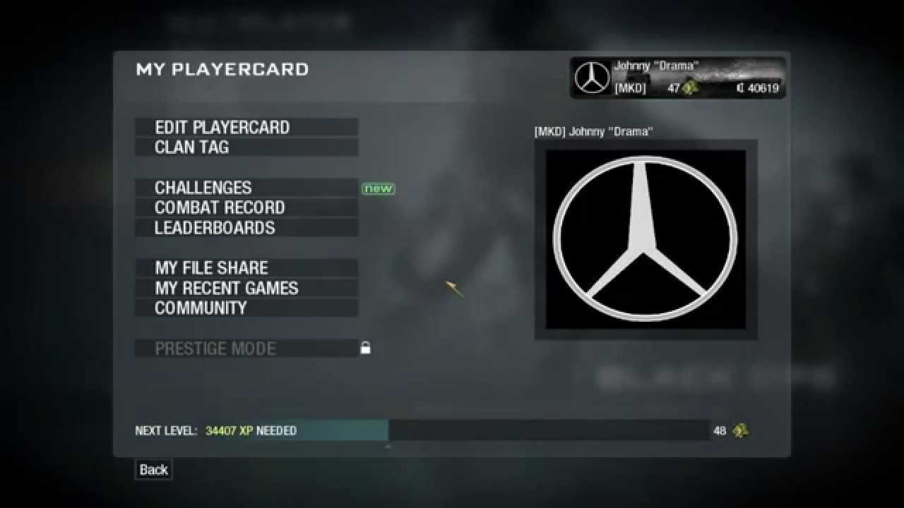Mercedes benz emblem black ops #5