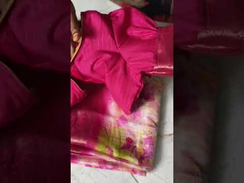 డిజైనర్ బ్లౌజ్ బుట్ట హ్యాండ్స్ కస్టమర్ హ్యాపీ#fashion#saree#trending#designer#Blouse#