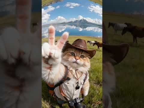"Cowboy Cat Photographer Captures the Wild West Magic 🐾📸"