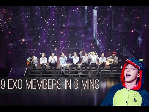 9 EXO MEMBERS IN 9 MINUTES