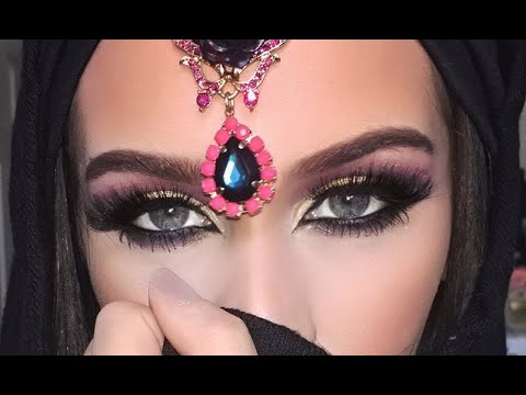 Dramatic Arab Style Eye Makeup Tutorial - Phim HAY, Em 