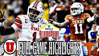 #11 Utah vs Texas Full Game Highlights| 2019 Alamo Bowl