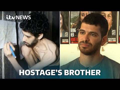 Brother of Israeli hostage filmed in Gaza: 'I hope nobody else will experience this' | ITV News